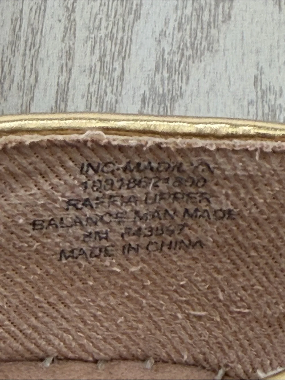 I.N.C. Women's Madilyn Slip-On Embellished Espadrille Flats 8M Gold Raffia $80